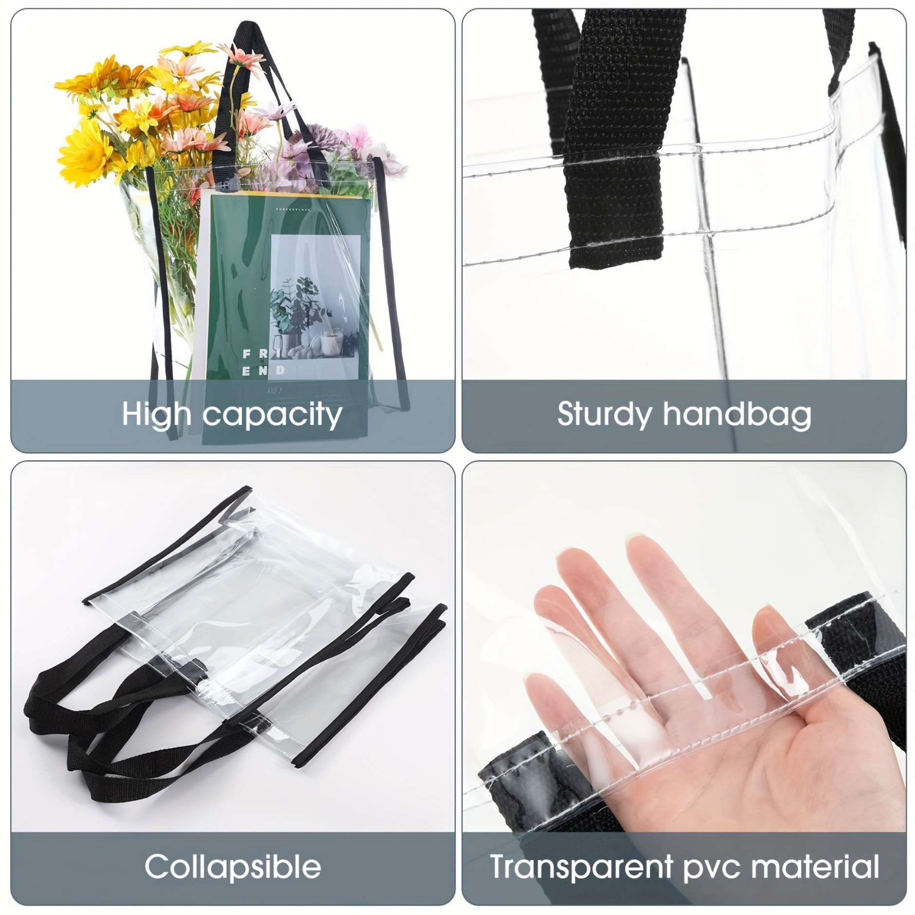 Clear Tote Bag With Handles 5