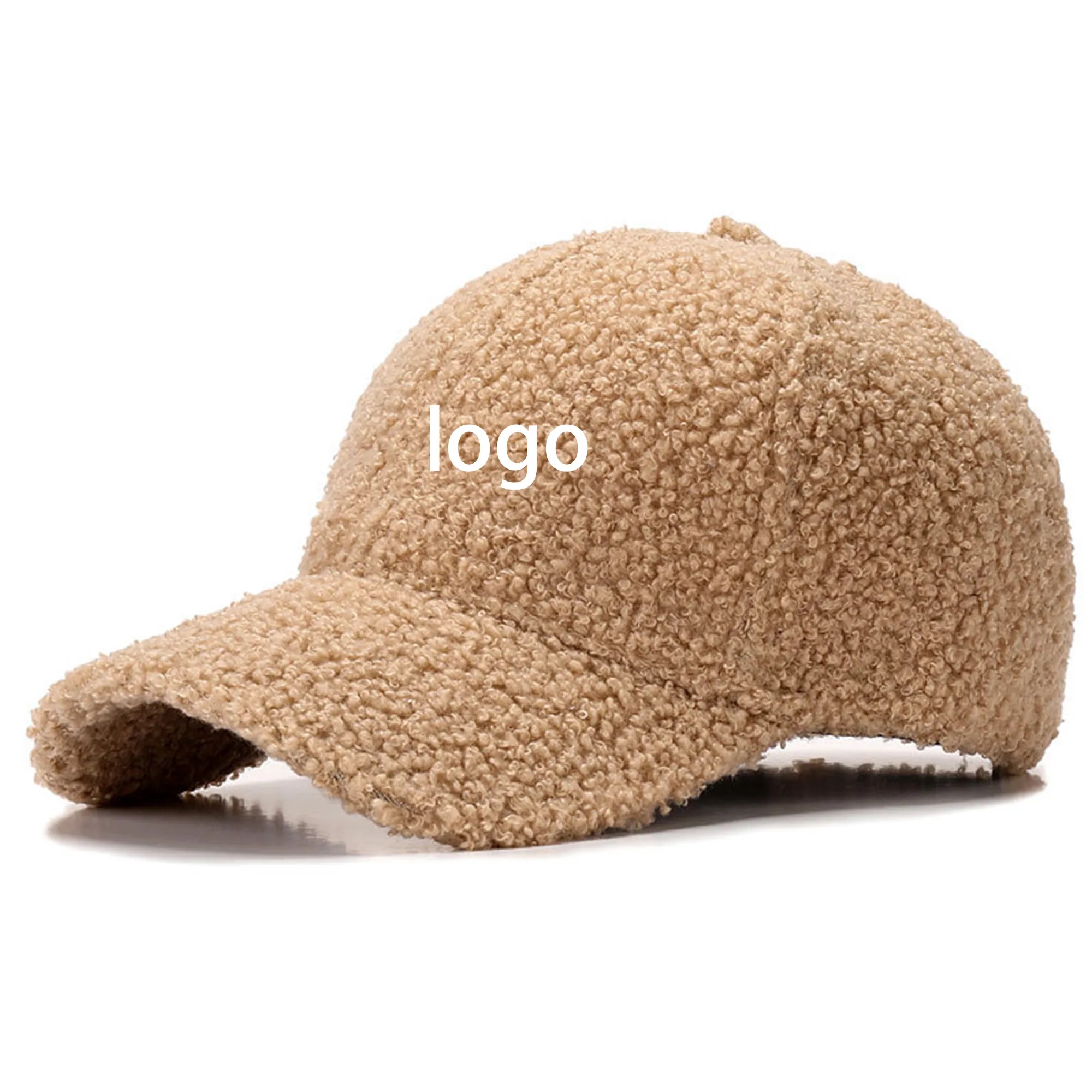 Custom Lamb Wool Baseball Cap 2