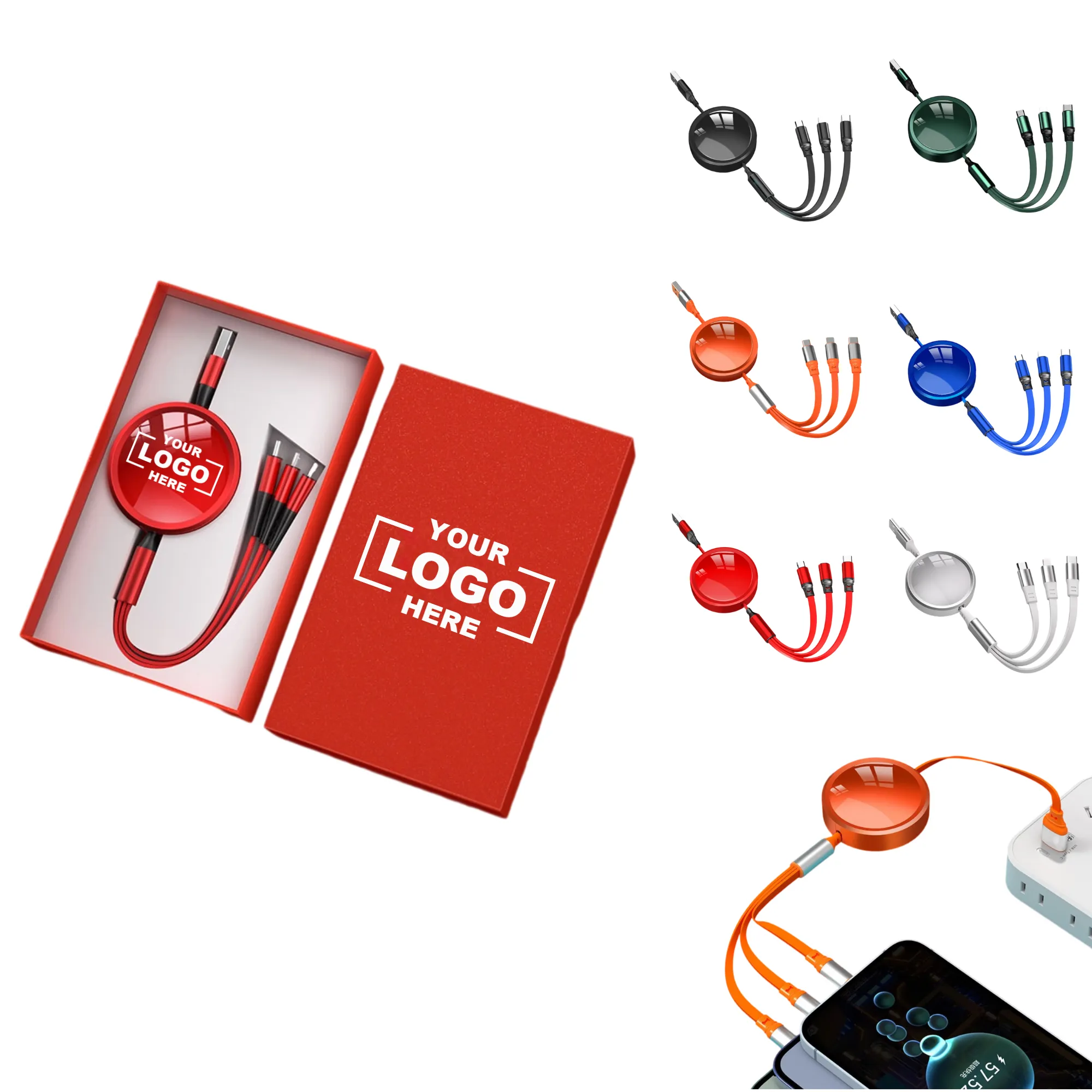 Three-in-One Fast Charging Data Cable