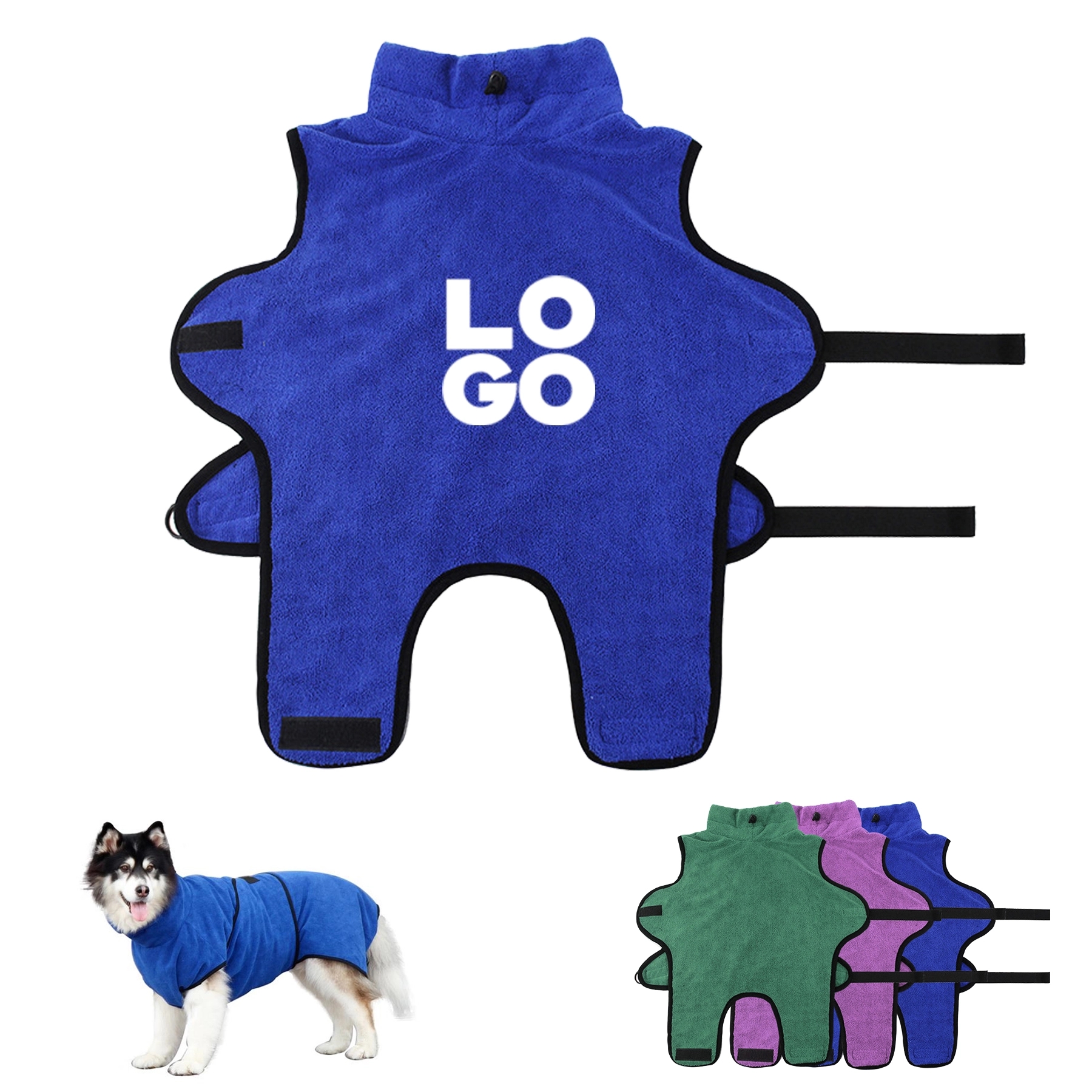 Absorbent Pet Bathrobe 2
