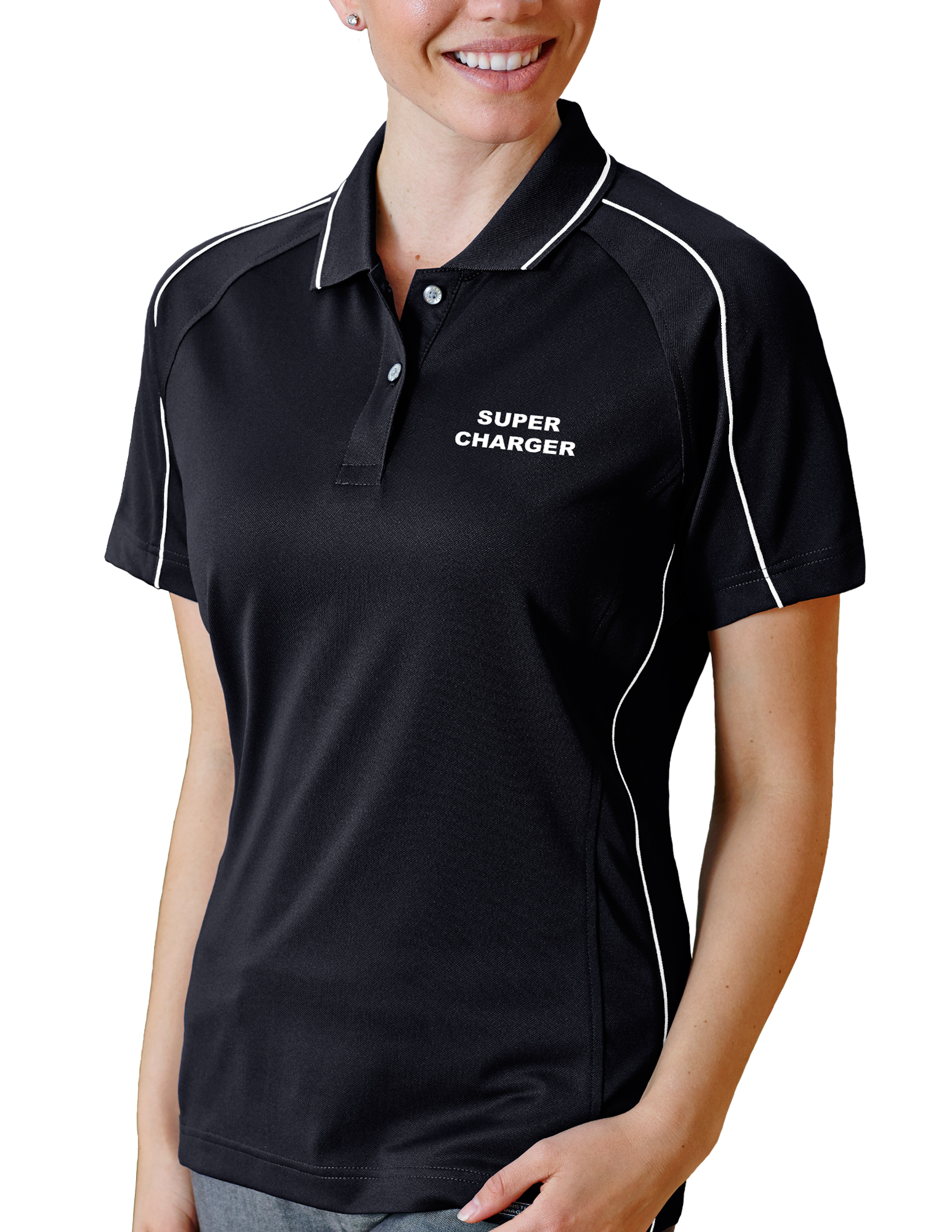 Ladies' Super Charger Hybrid Cooler Polo Shirt 6