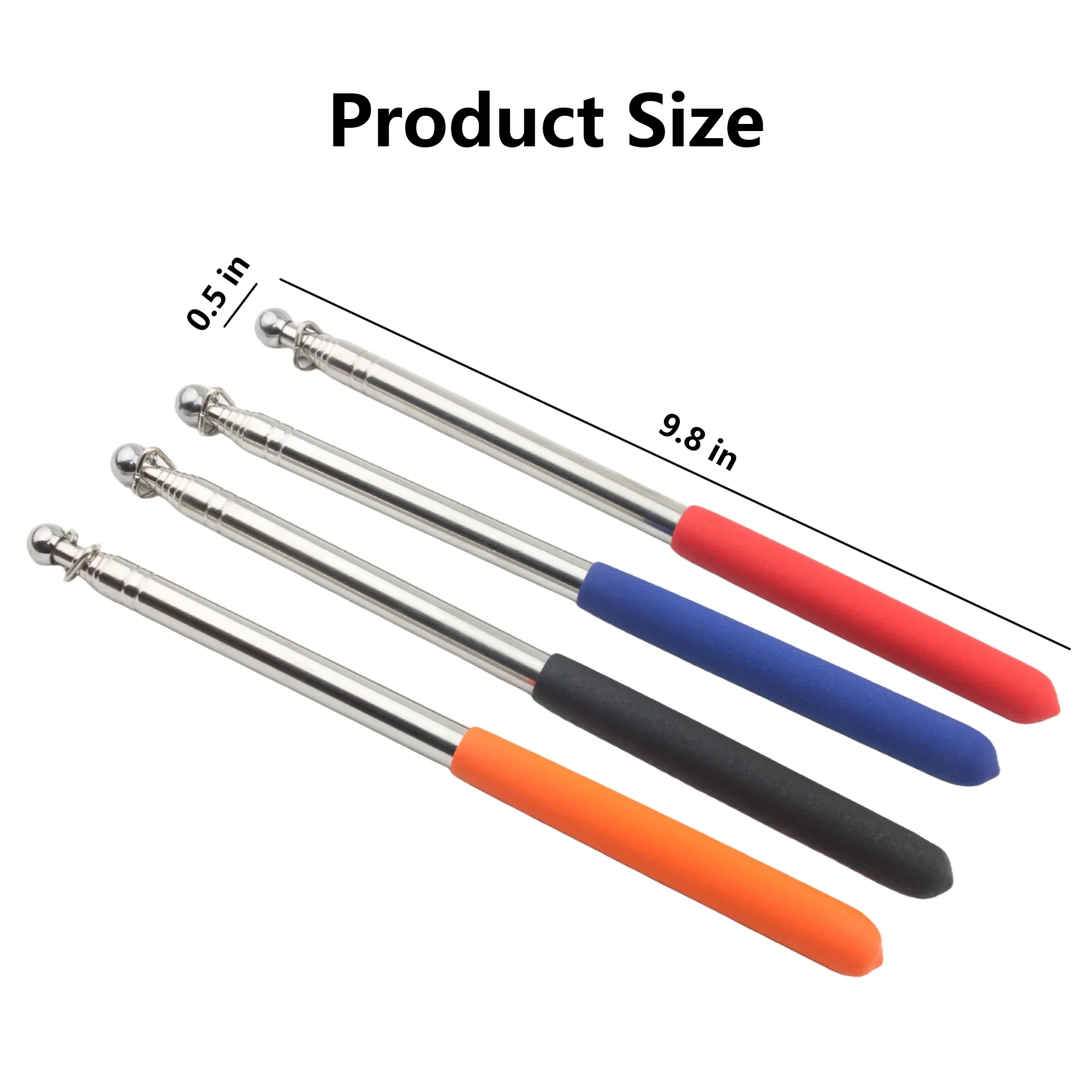 Handheld Stainless Steel Telescopic Flagpole 9