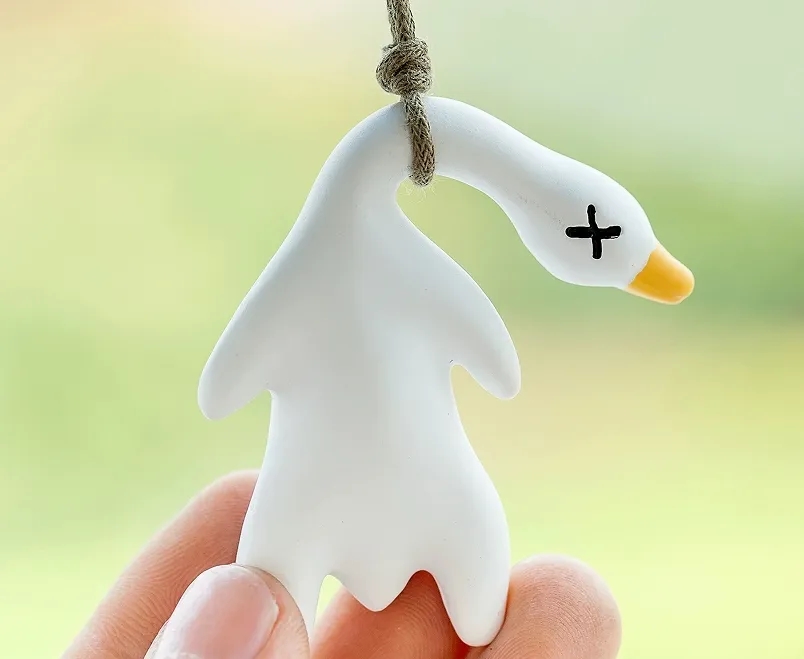 Wholesale Color Changing Duck Car Mirror Hanging Ornament Funny Custom Auto Decor 4