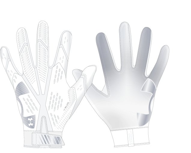 UA Blur Kids' Football Gloves 4