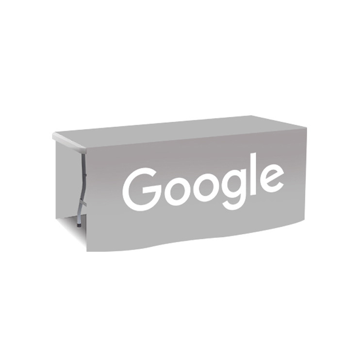 72 in. x 88 in. PolyKnit Table Drop (One Color Logo) 15