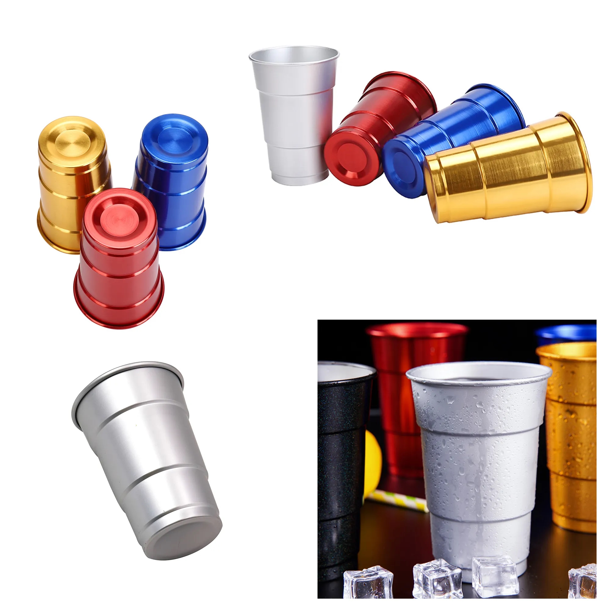 17oz Reusable Aluminum Cups MOQ 100pcs 3