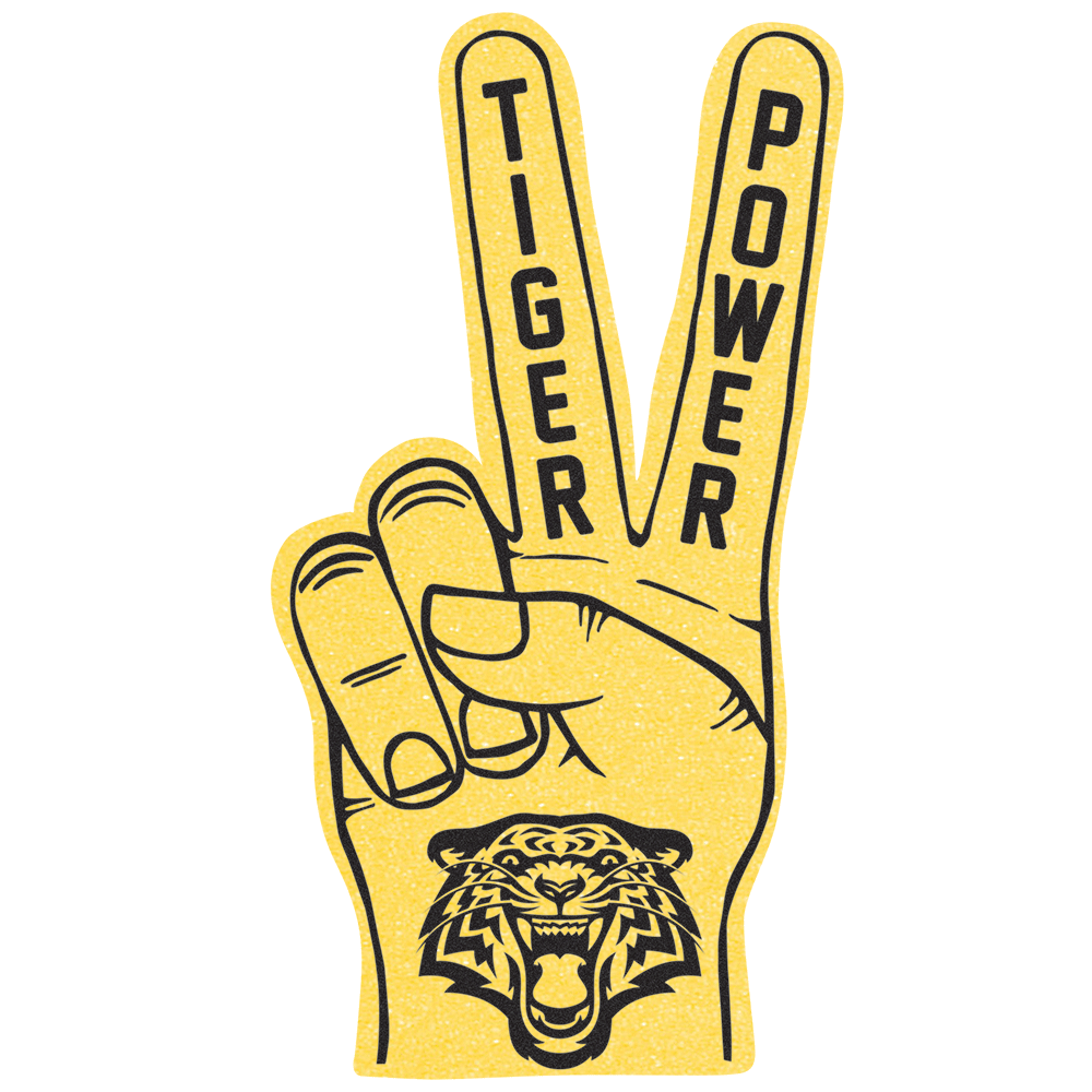 22.5" Peace/Victory Foam Mitt 12