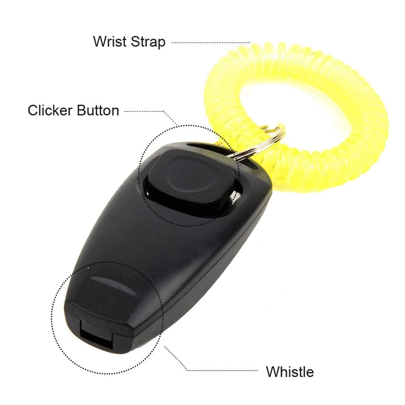 2 In 1 Dog Clickers And Whistle With Wrist Strap & Keyring 5