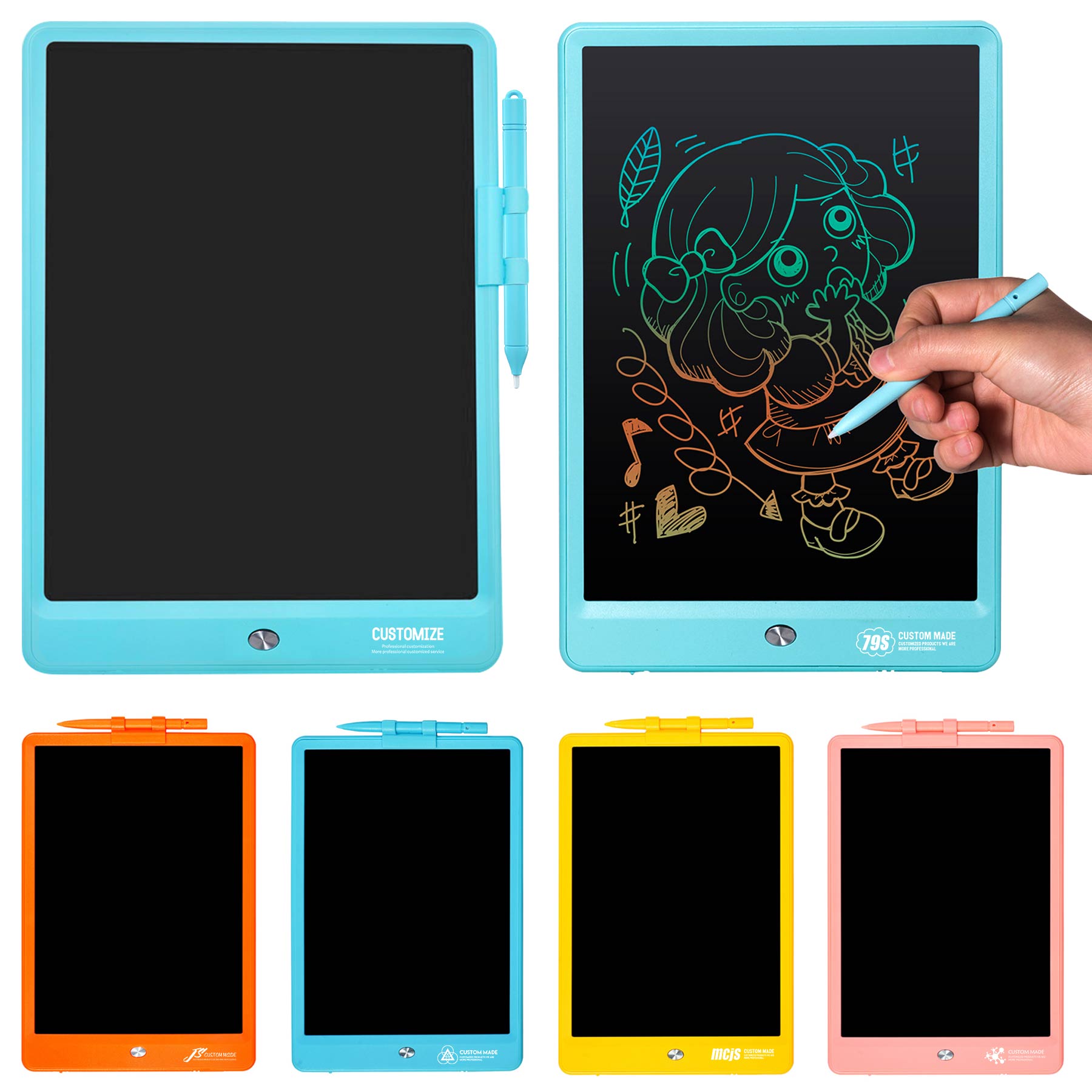 LCD Colorful Screen Electronic Toddler Drawing TabletBoard 1