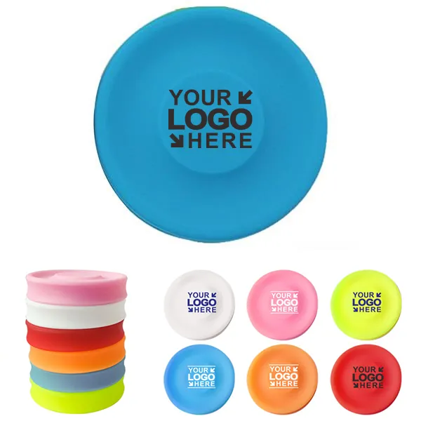 MOQ50Pcs Silicone Pet Flying Disc