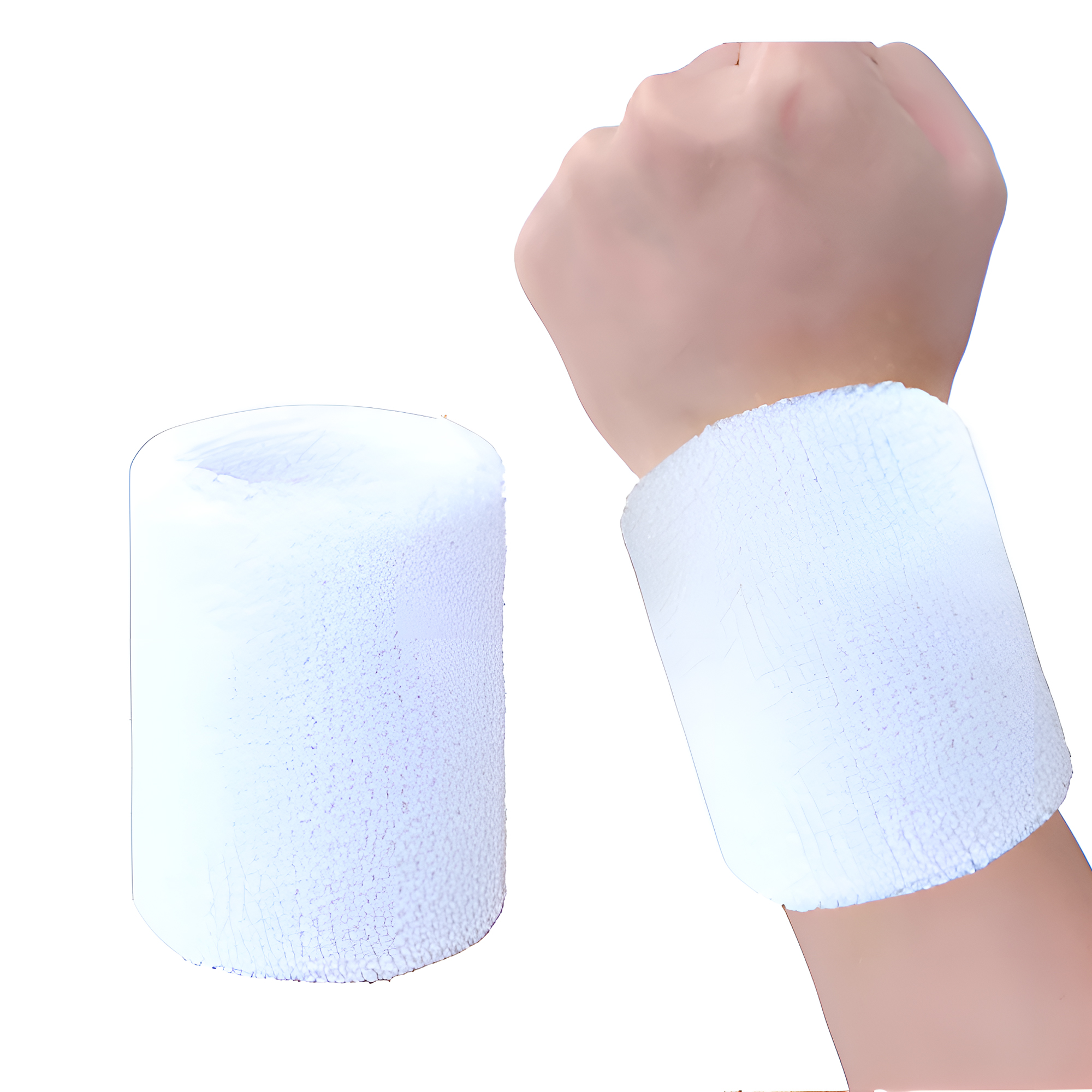 MOQ 50 PCS Comfortable Cotton Sports Wristband 11