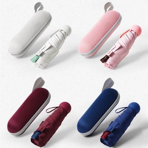 Compact Mini Folding Travel Umbrella with Capsule Case 8