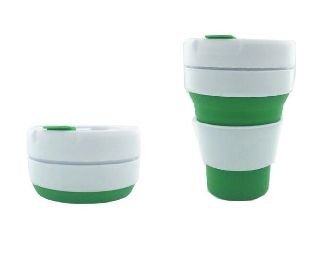 12 oz Silicone Folding Reusable Coffee Cup 5
