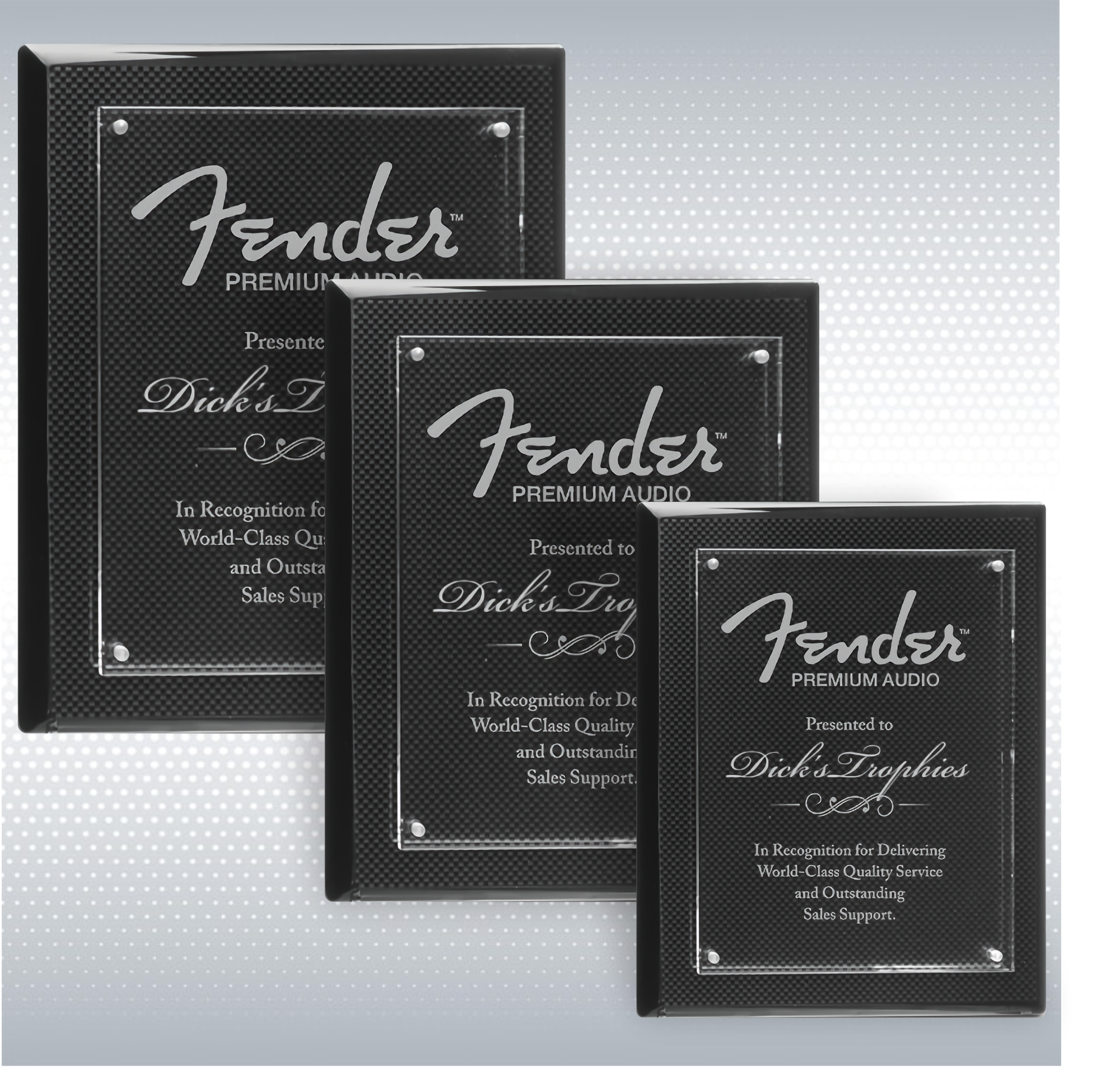 Carbon Fiber Piano Finish Plaque Acrylic Floating Plate 3