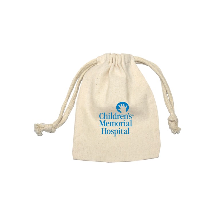 NATURAL MUSLIN COTTON DRAWSTRING POUCH 2
