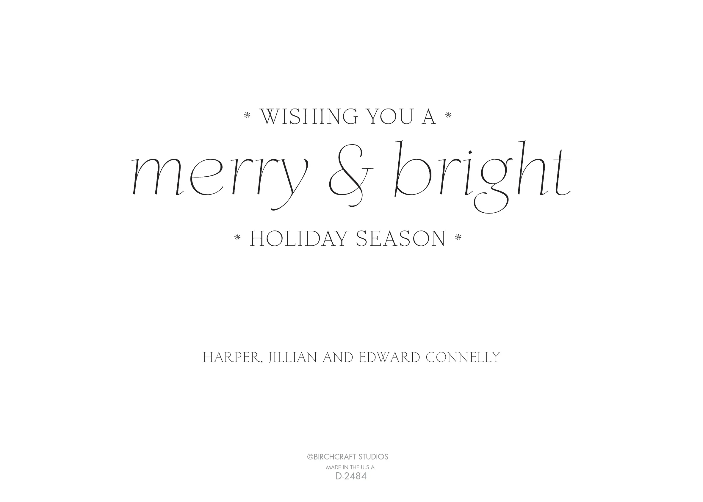 Peace Holiday Photo Card 2