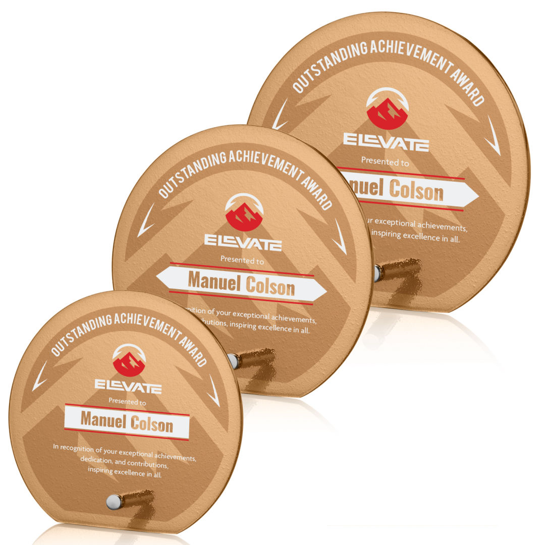 Atchison Russet Circle VividPrint™ Award - Silver 9