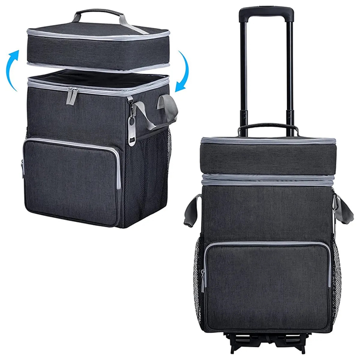 72 Can Large Rolling Cooler Bag with Wheels and Handle 7