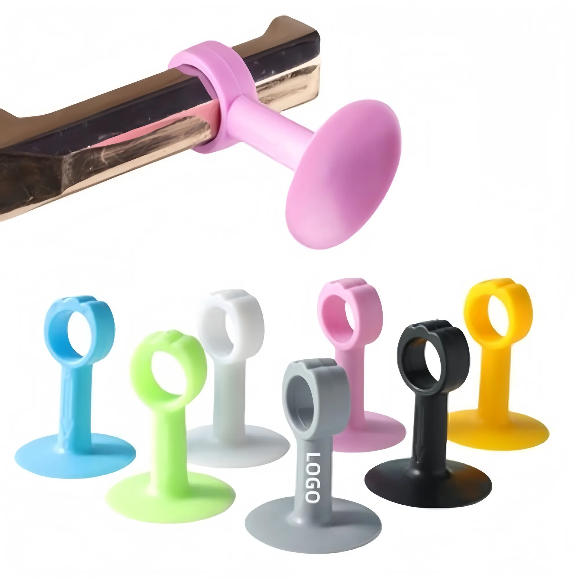 Punch-free door suction anti-collision door stop