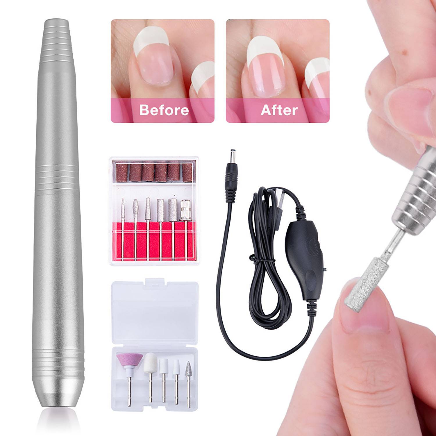 Manicure Portable Electric Nail Drill Kit 4