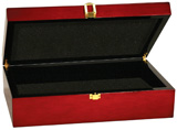 12 1/4" x 8 1/4" x 3 1/2" Rosewood Piano Finish Gift Box 1