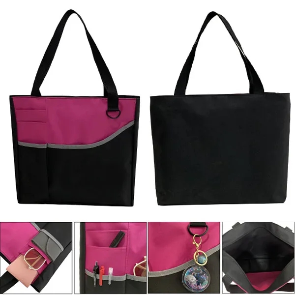 Personalized 600D Polyester Nursing Tote Bags, custom tote bag with logo imprint 5