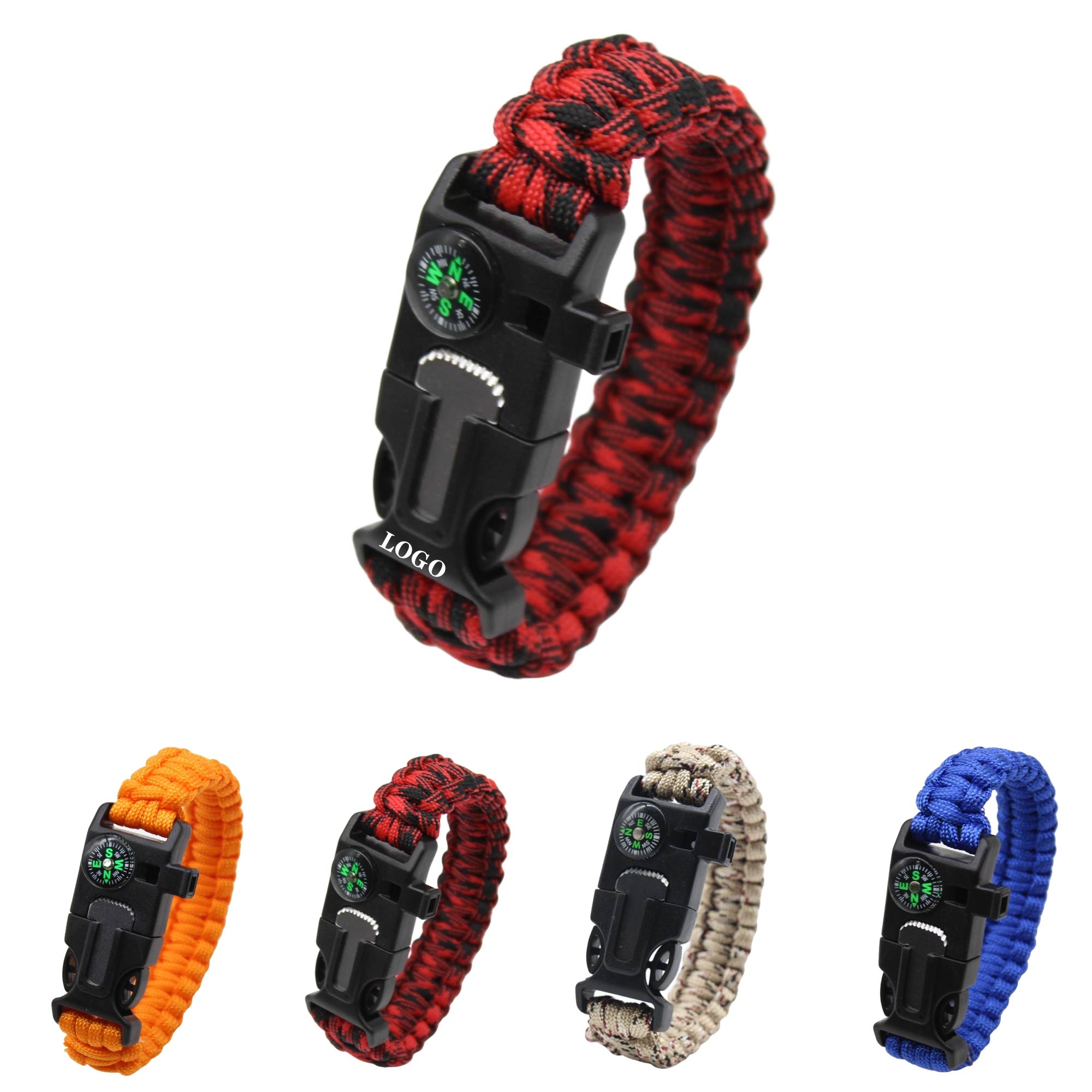 MOQ 10 pcs Multi-Tool Paracord Bracelet 5