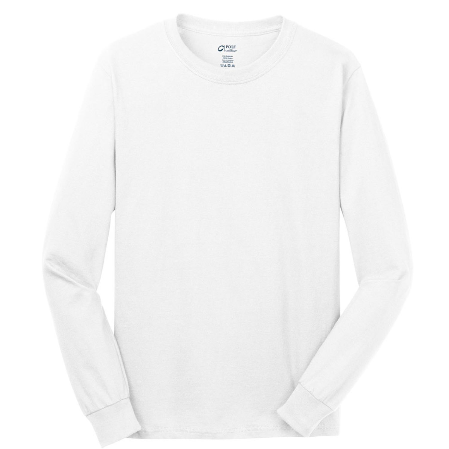 Port & Company 5.4 oz 100% Cotton Performance Long-Sleeve T-shirt