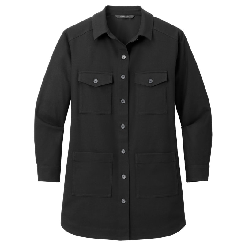 Mercer+Mettle Women's Long Sleeve Twill Overshirt 8