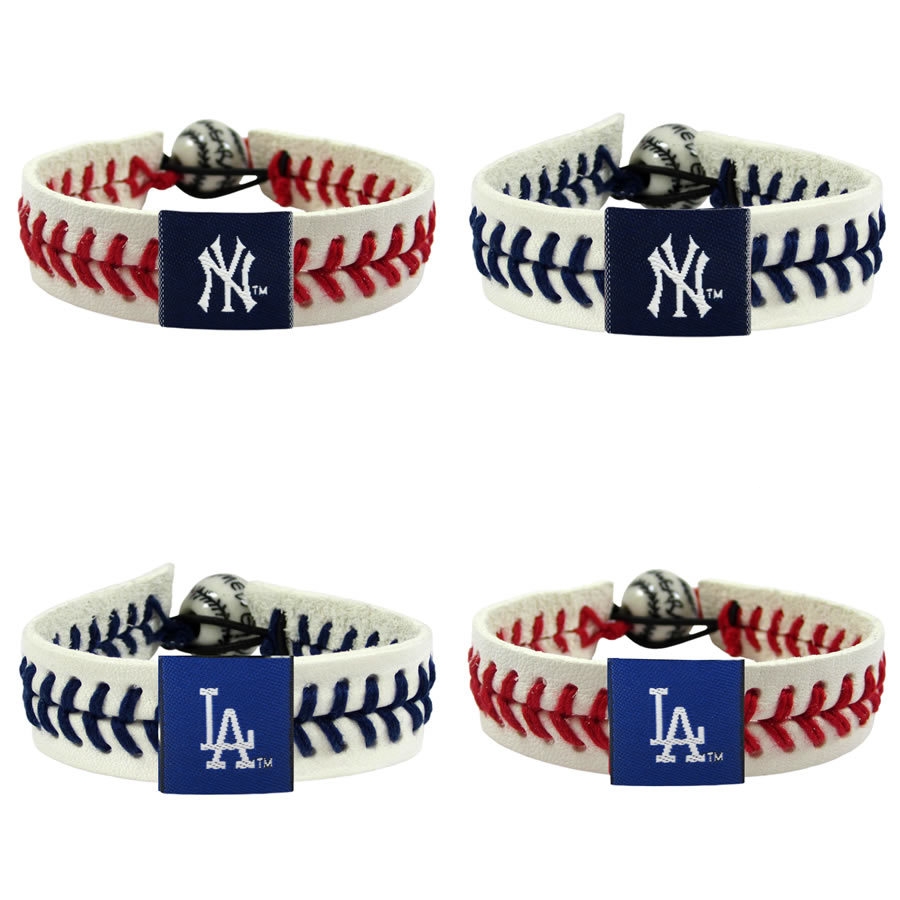 Woven baseball leather bracelet 2