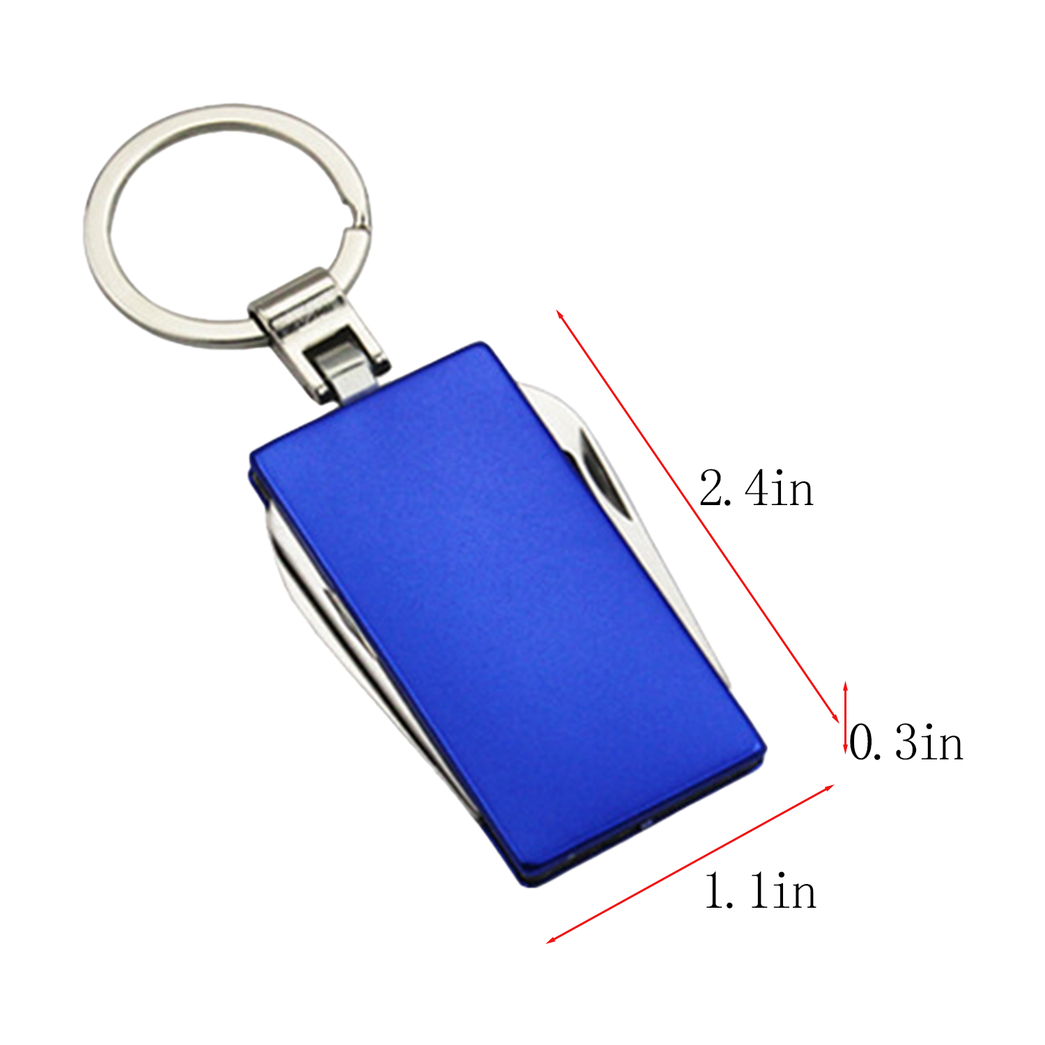Outdoor Stainless Steel Folding Knife Keychain 5