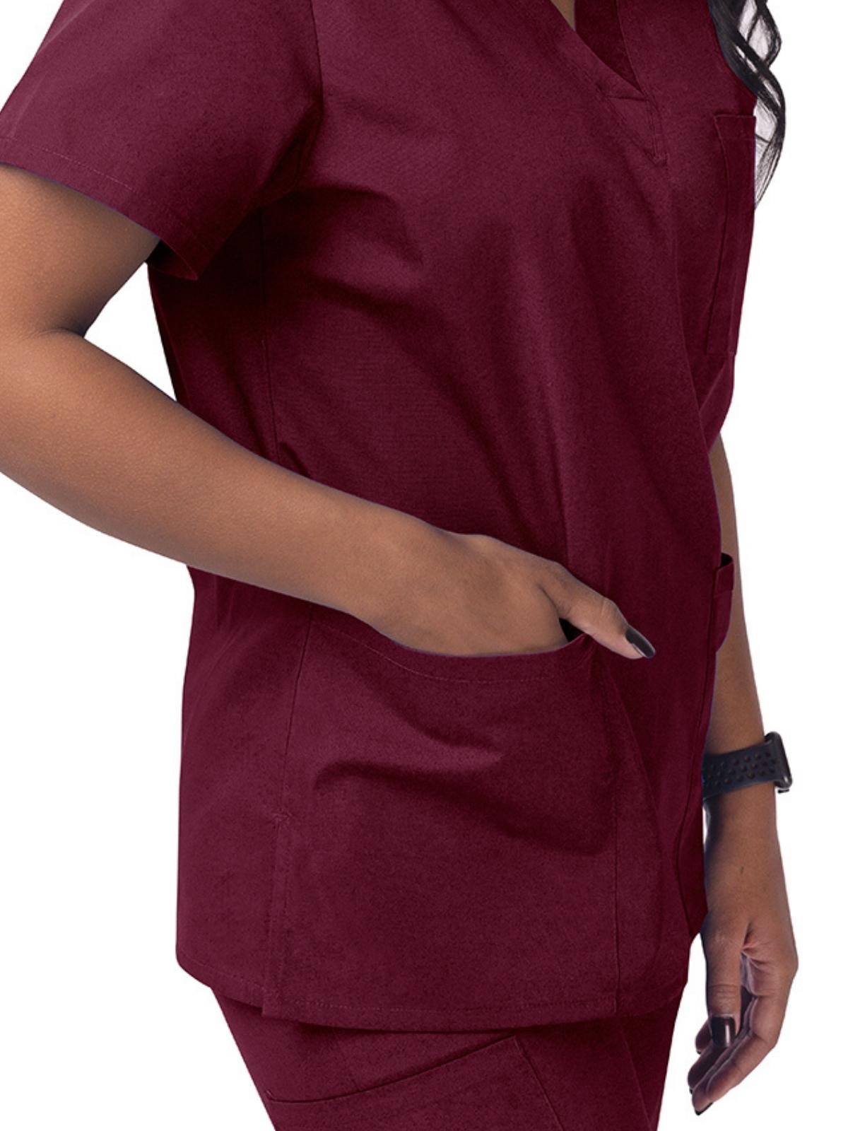 Adar - Sivvan - Unisex V-Neck 3 Pocket Top 10