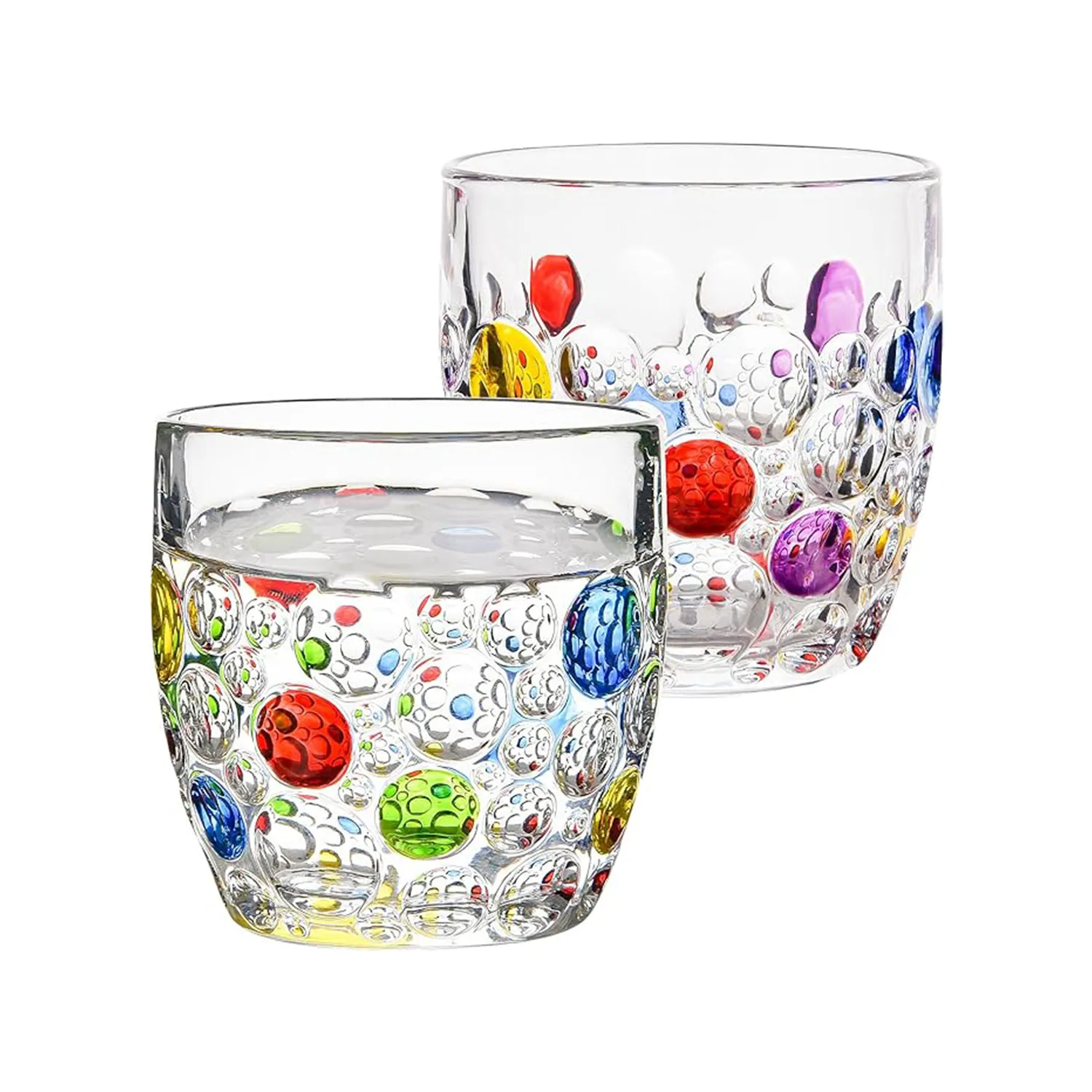 Colorful Bubbly Drinking Glasses 3