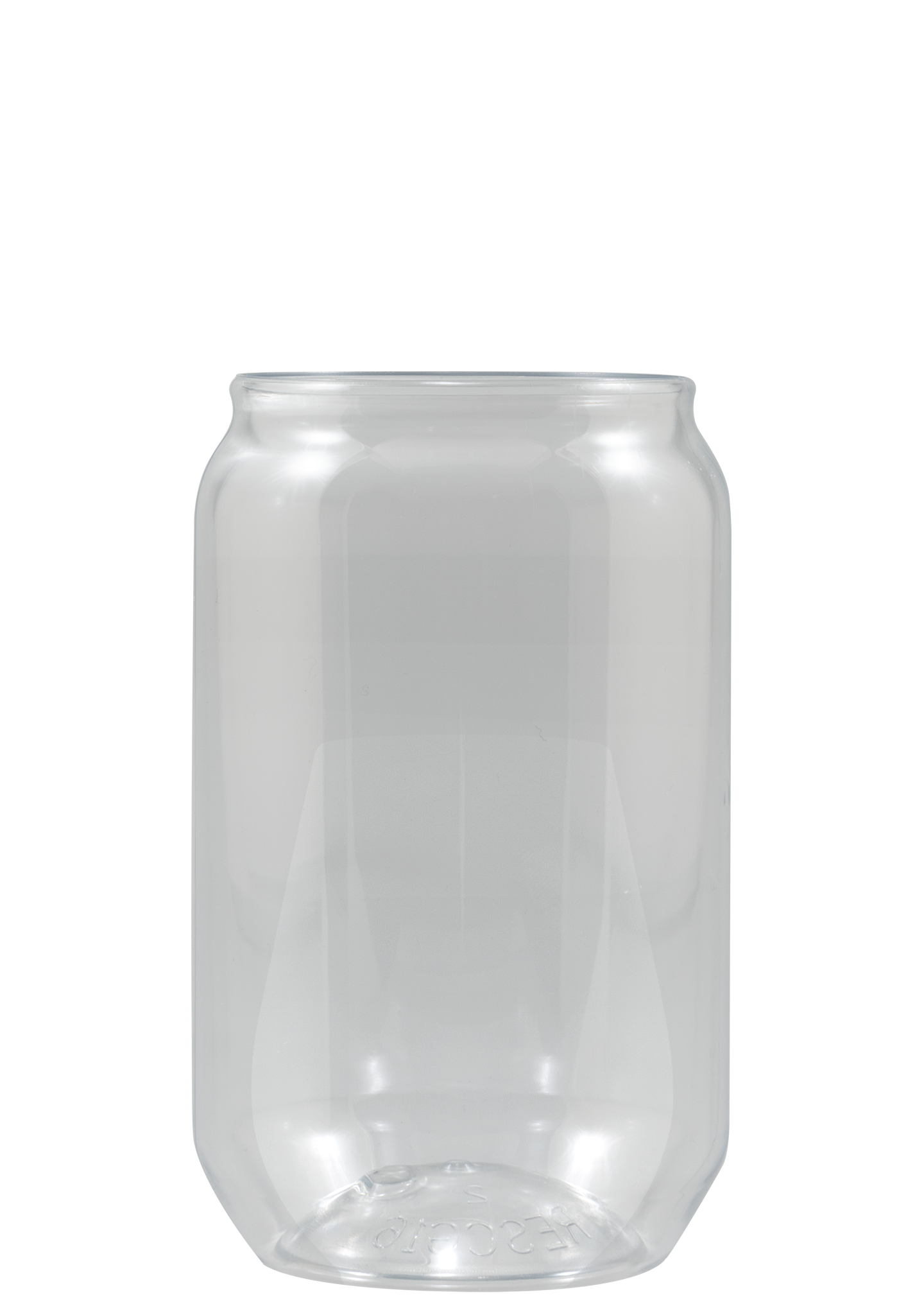 16 oz Reserv Plastic Can Glass Clear Tradition Print 1
