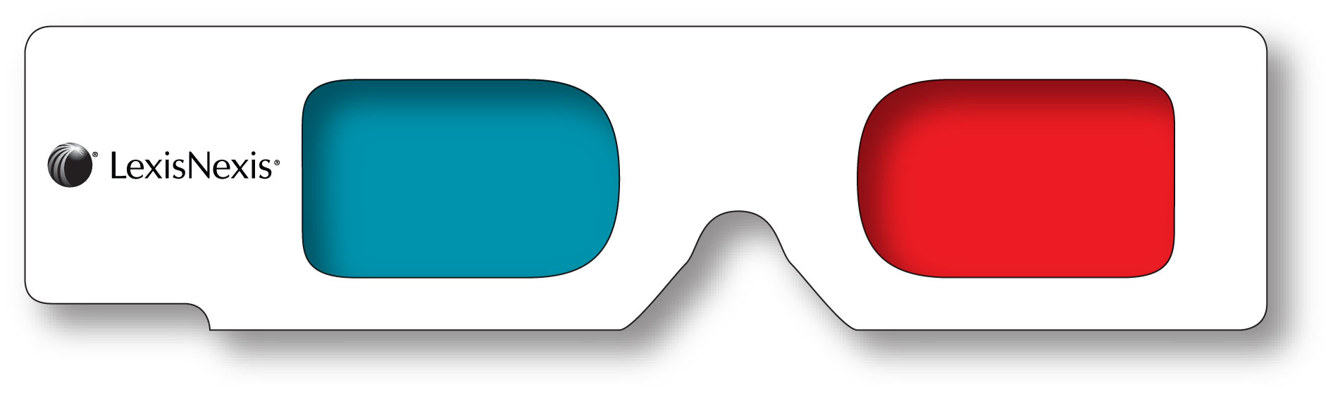 3D Glasses - Hand Held- Red/Cyan Lenses - Custom Imprint 3
