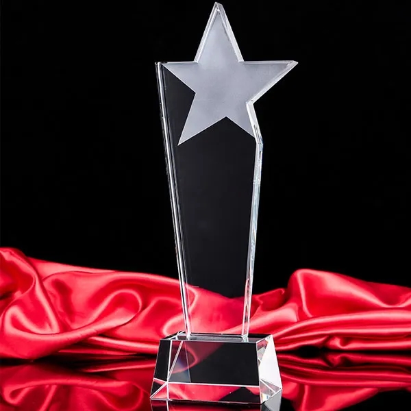 Clear Crystal Star Trophy Awards 2