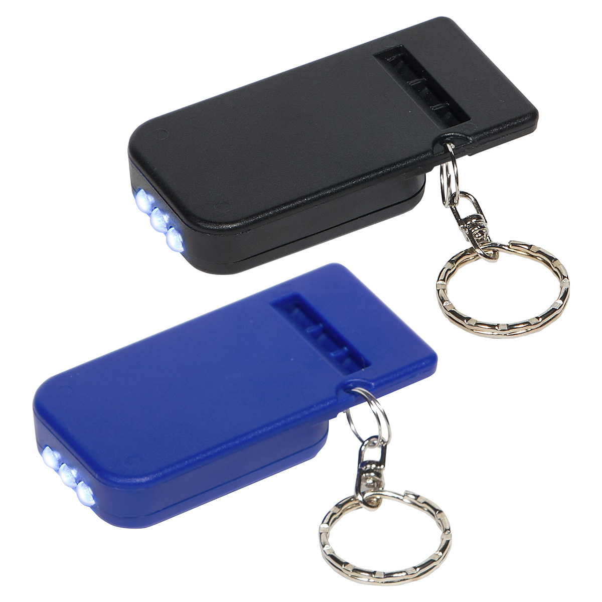 Solar Powered Light & Whistle Key Chain 1