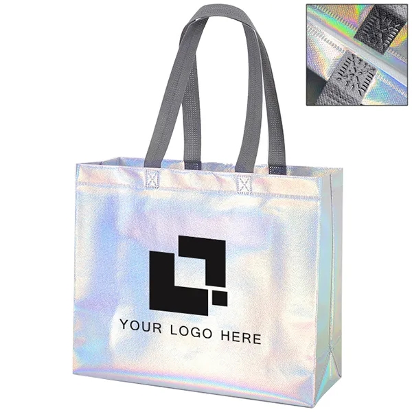 Custom Holographic Non-woven Gift Tote Bag 4