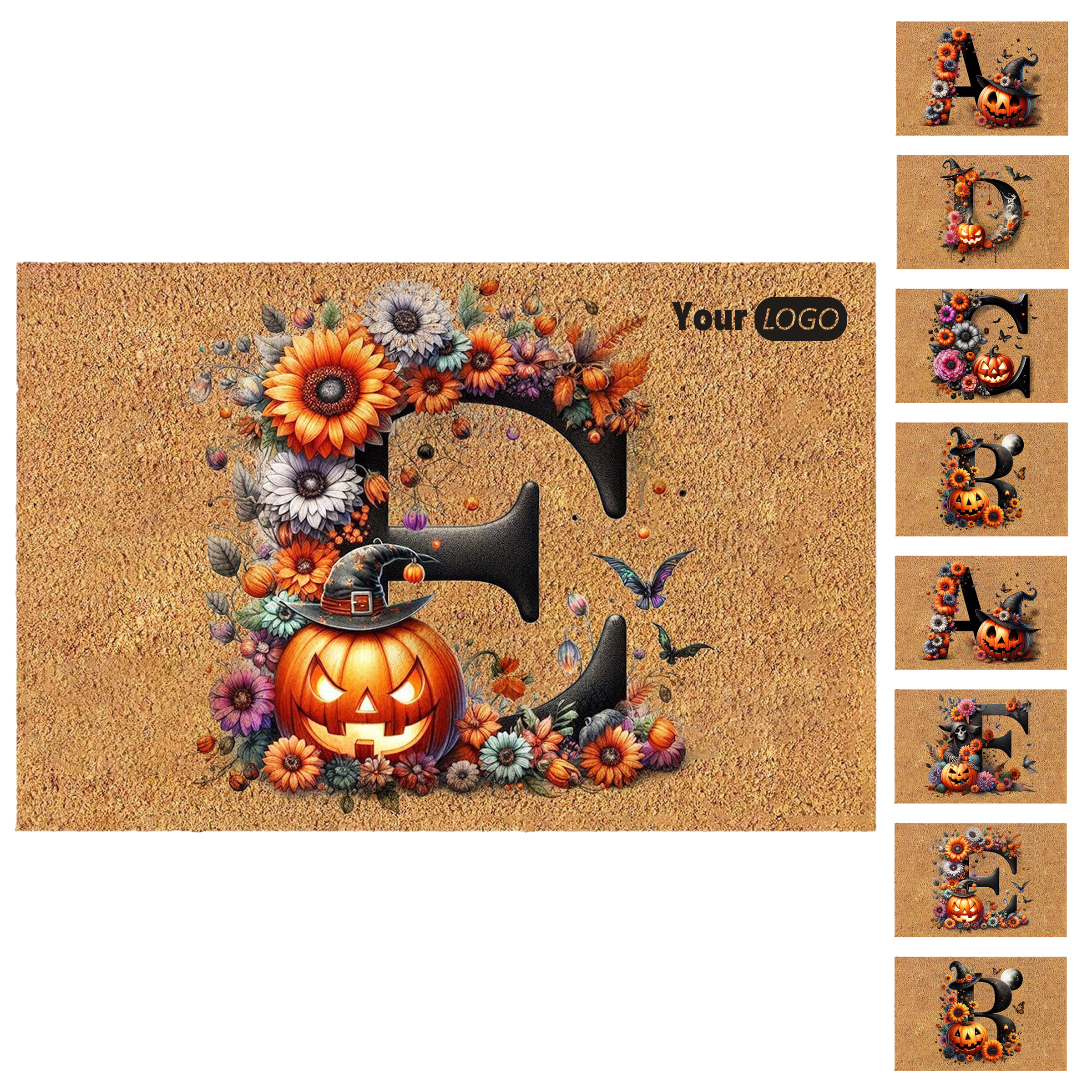 Polypropylene Stylish Flocked Faux Coco Floor Mat For Indoor And Outdoor Use 1