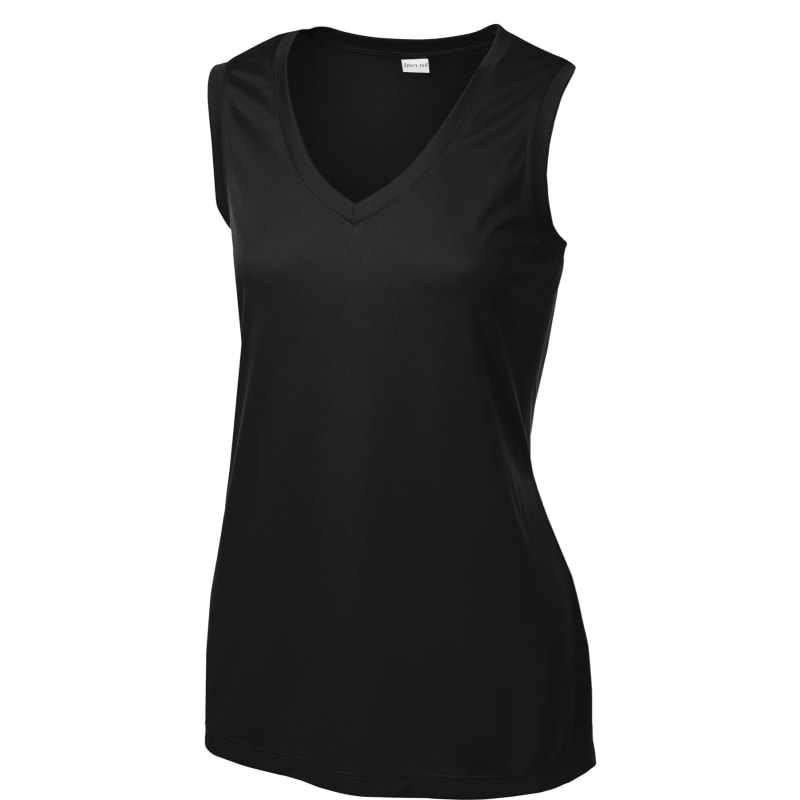 Sport-Tek Women's Sleeveless PosiCharge Competitor V-Neck Tee. 10