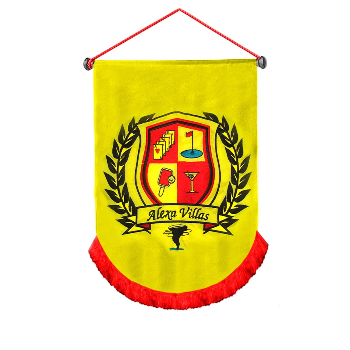 Podium Banner - Class C Applique & Embroidered 2.5' x 3.5' 2