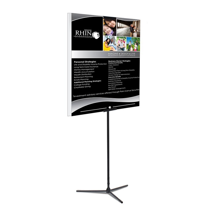 Adjustable Banner Stand Replacement Graphic, 33" x 48" Premium Film Banner, Double-Sided 2