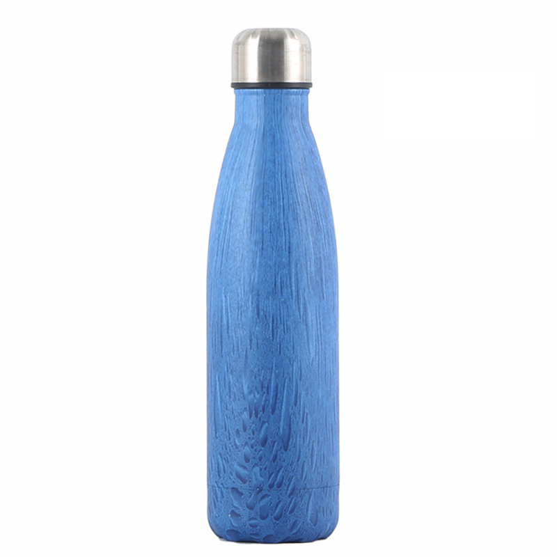 17Ounce Wood Grain Sleek Insulated Water Bottles 5