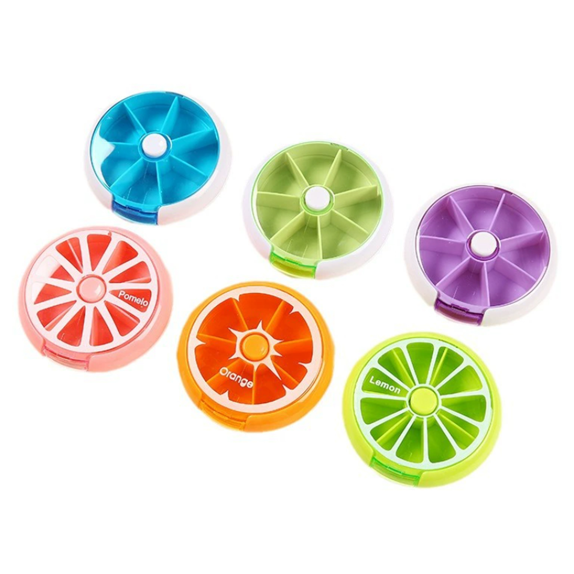 Days Round Rotating Pill Box 3