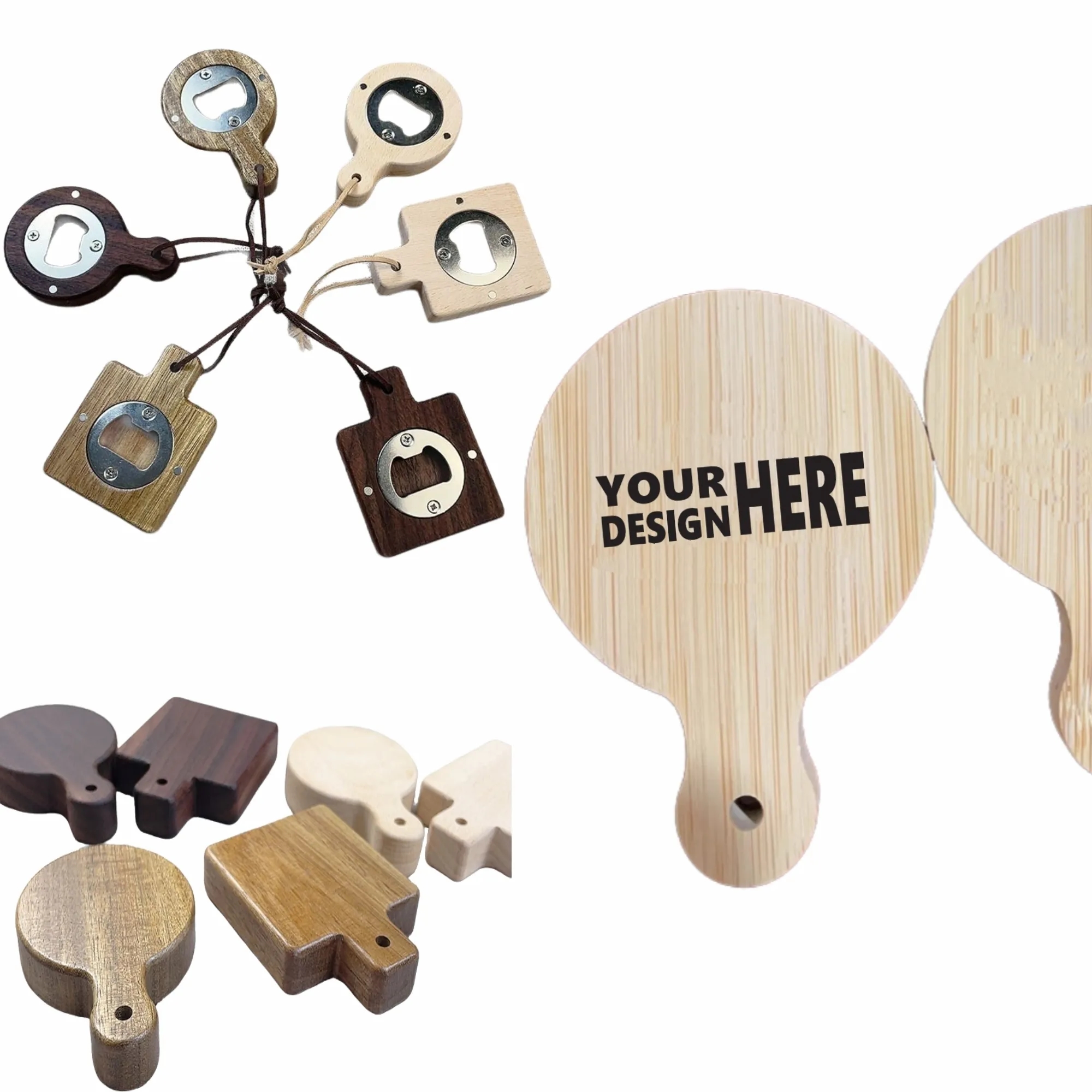 Natural Wood Magnetic Bottle Opener