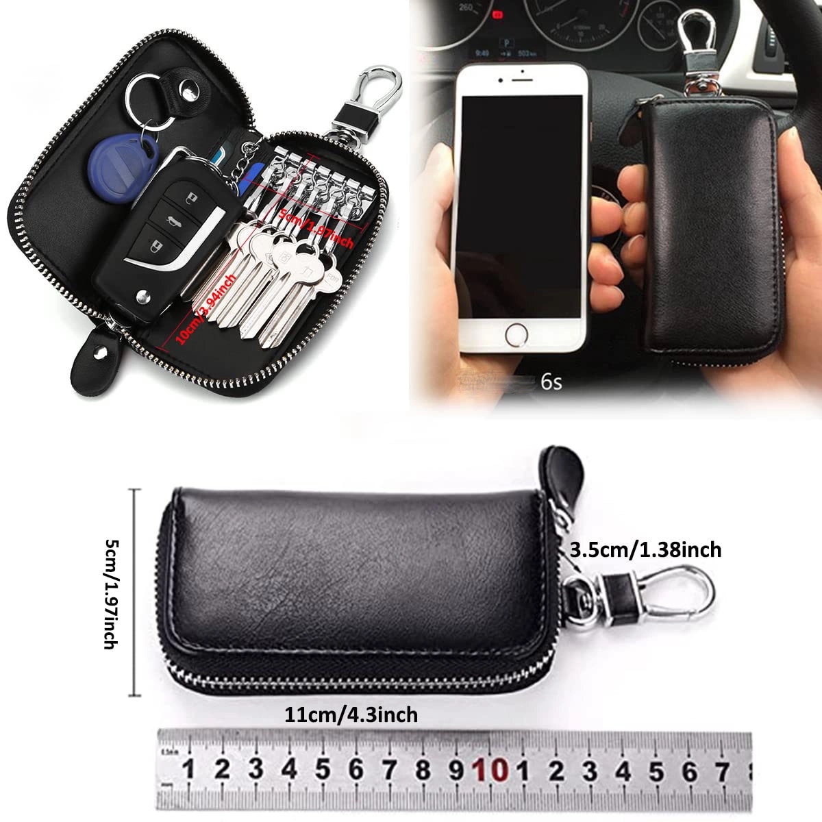 Keychain Case Car Key Holder Wallet 5