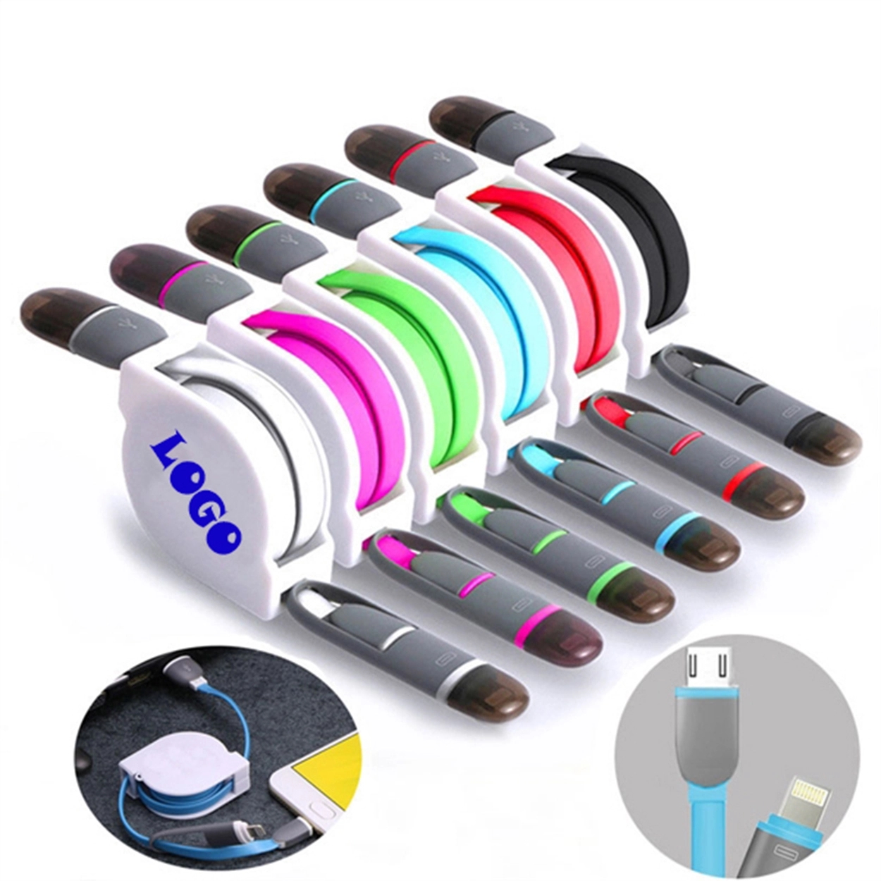 2 In1 USB Retractable Charging Cable 3