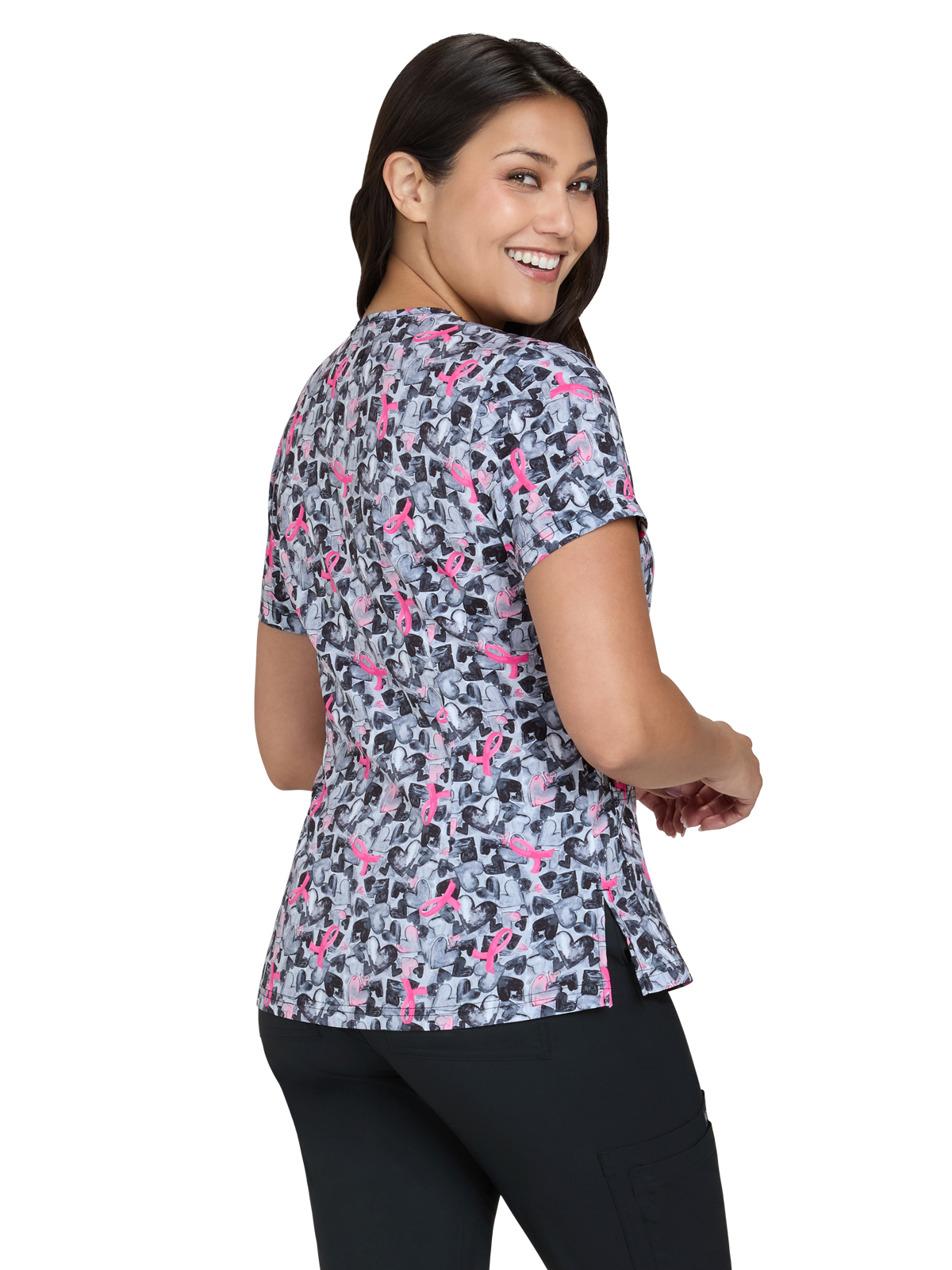 koi - Basics - Women's Two-Pocket Athletic-Inspired, Breathable Mesh Leslie Top 2