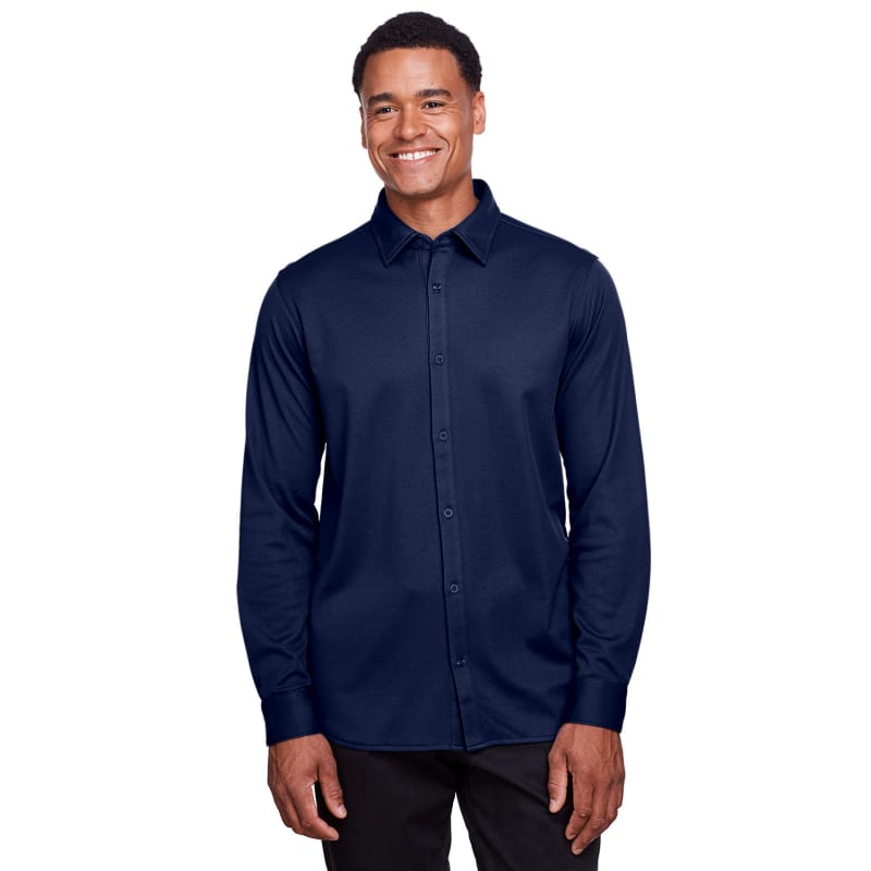 Devon & Jones Men's CrownLux Performance™ Plaited Button-Down Shirt 2