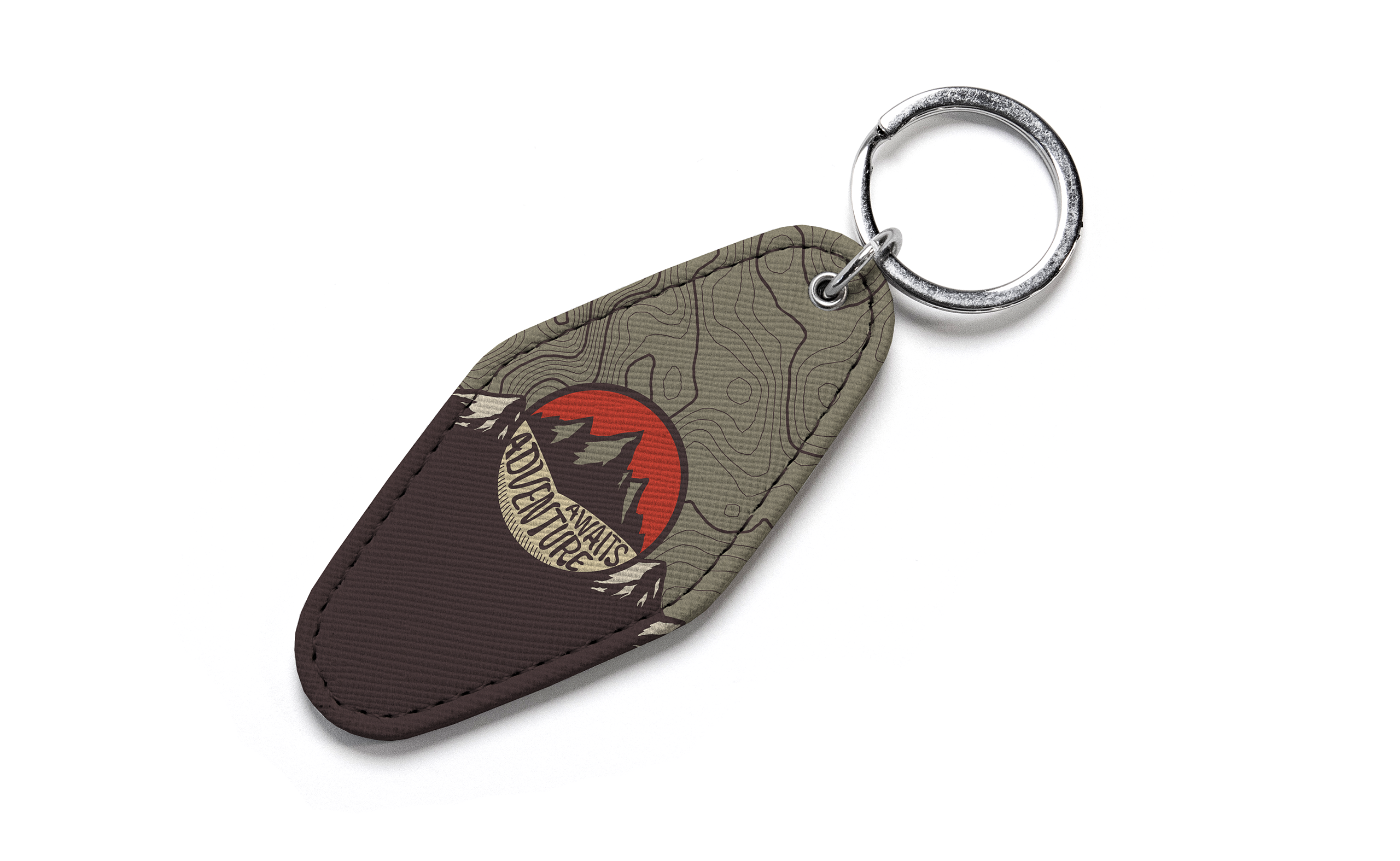 LVL Vegan Leather Motel Keychain